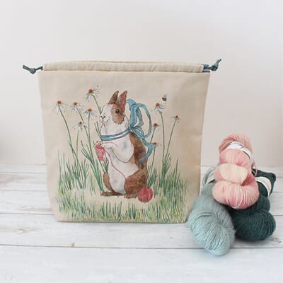 Knitting Rabbit Regular Size Project Bag_1.jpg